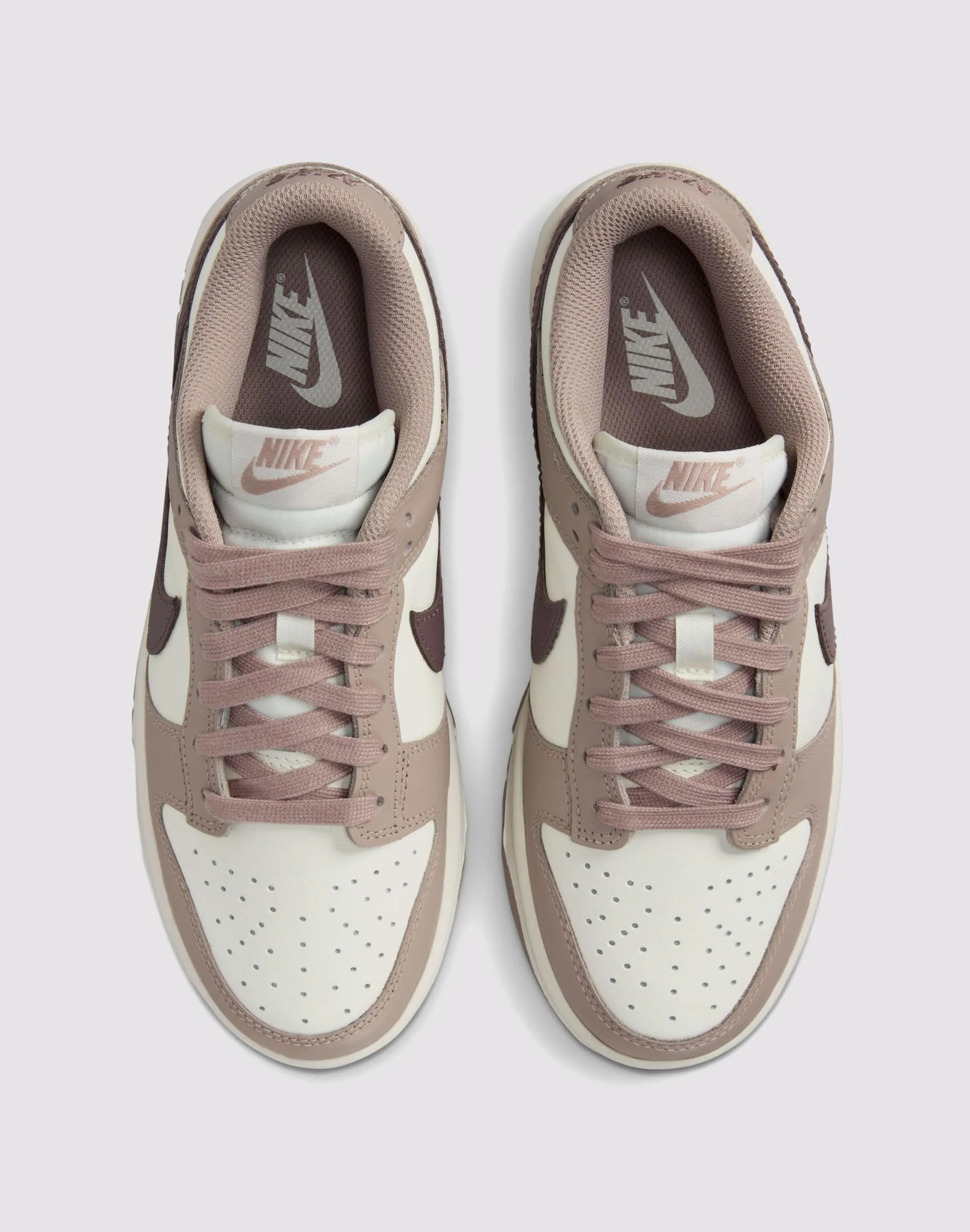 Nike Dunk Low "Sail/Plum Eclipse/Diffused Taupe" Unibody Upper Construction Torsion System Tech