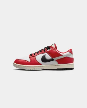 Nike Dunk Low Retro PRM "Chicago Split" University Red/Black/Light Silver/White Padded Comfort Cold Weather Heat Free