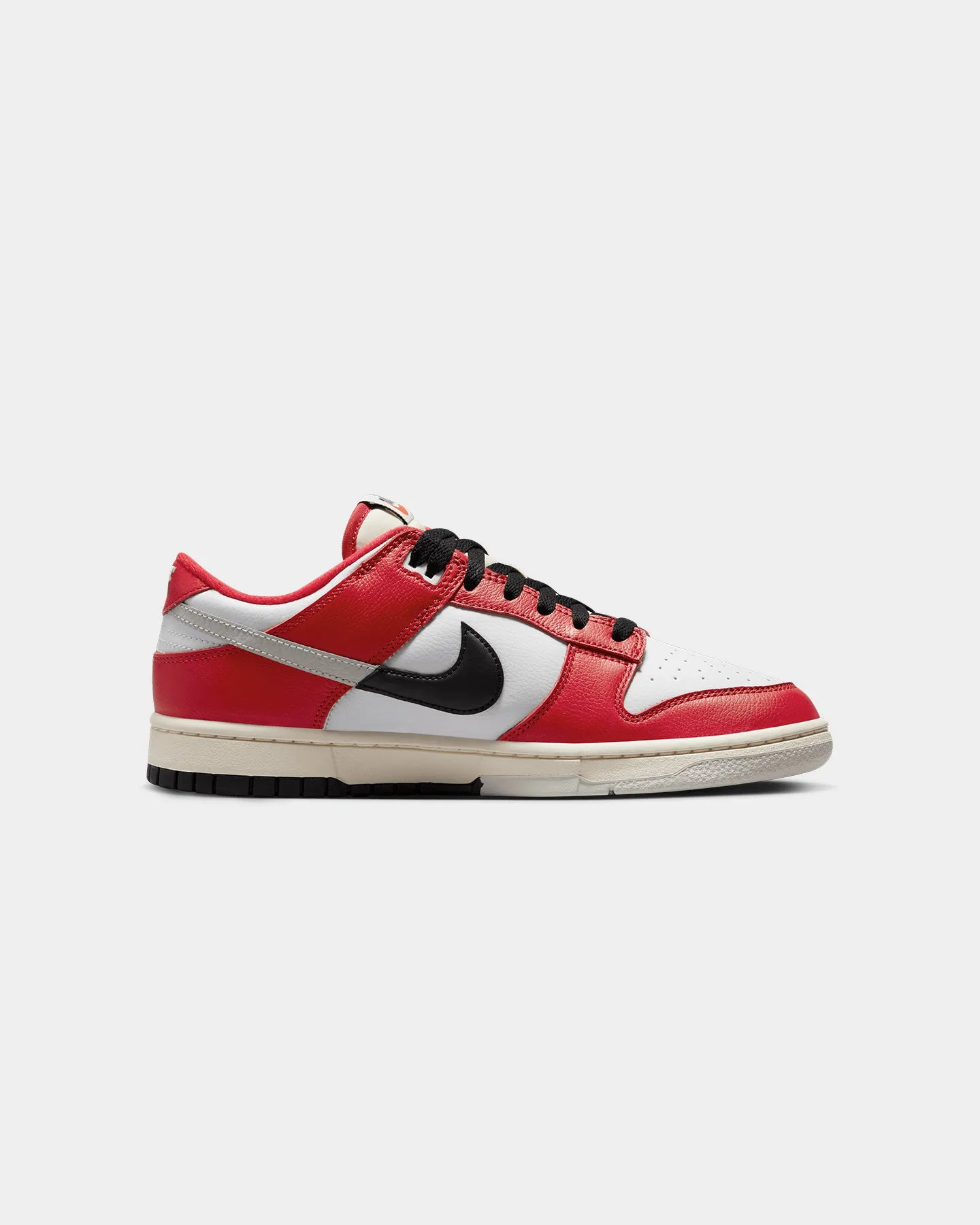 Nike Dunk Low Retro PRM "Chicago Split" University Red/Black/Light Silver/White Star Shine Track Run