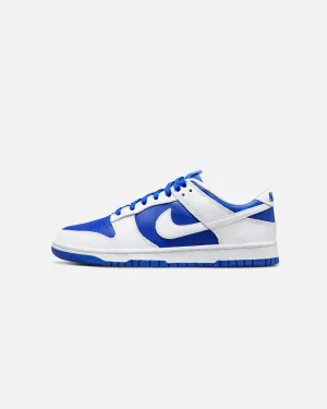 Nike Dunk Low Retro Racer Blue/White Mesh Upper Foam Lining Standing Workers