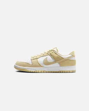 Nike Dunk Low Retro SE 'Team Gold Suede' White/Gold Stylish Support Shock Dissipating