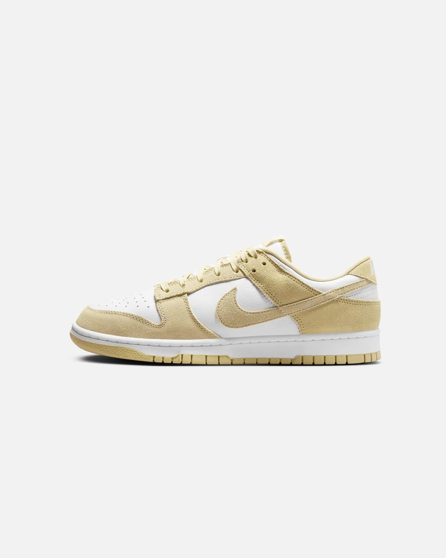 Nike Dunk Low Retro SE 'Team Gold Suede' White/Gold Stylish Support Shock Dissipating