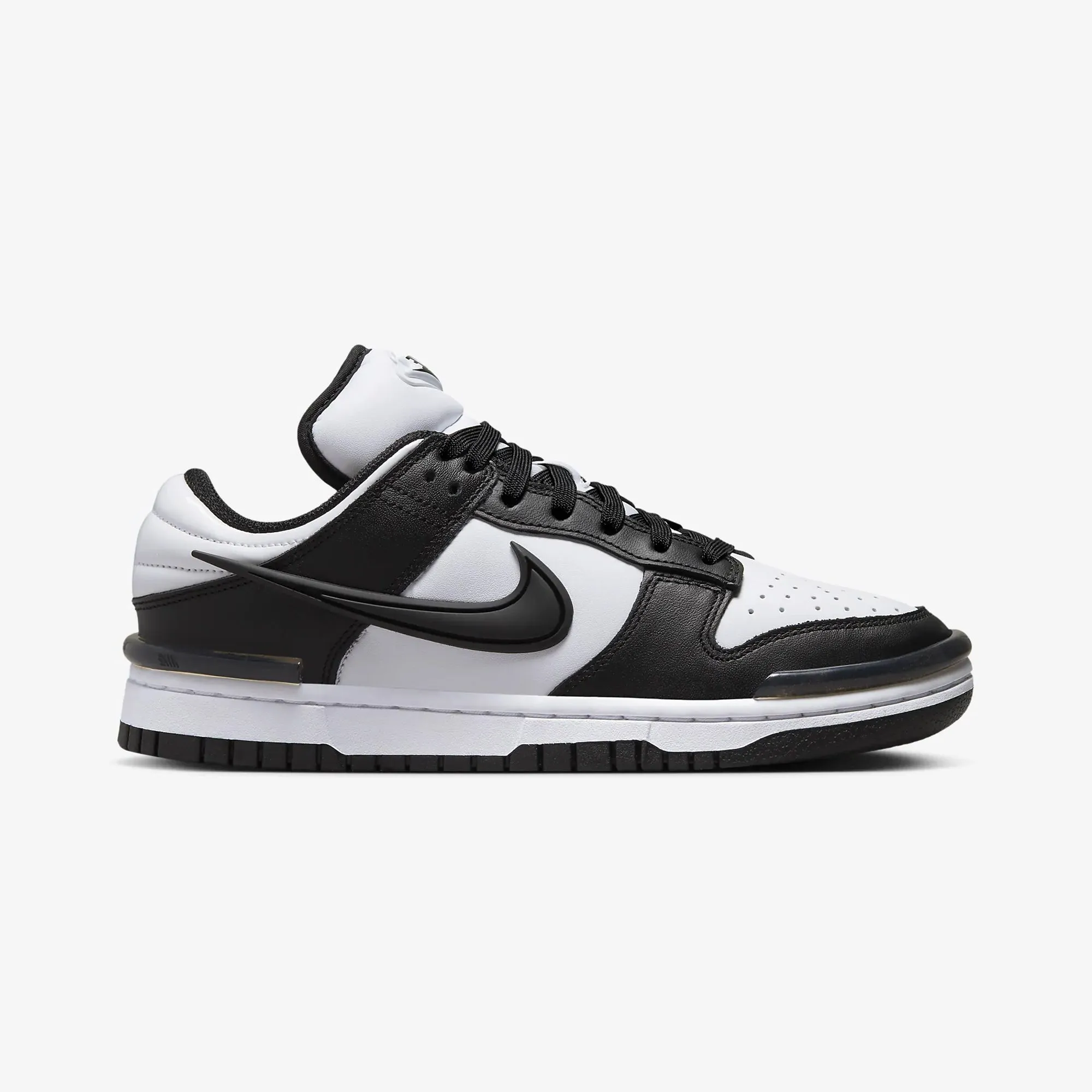 Nike | DUNK LOW TWIST  { BLACK/WHITE-BLACK Smooth Ease Pace Support