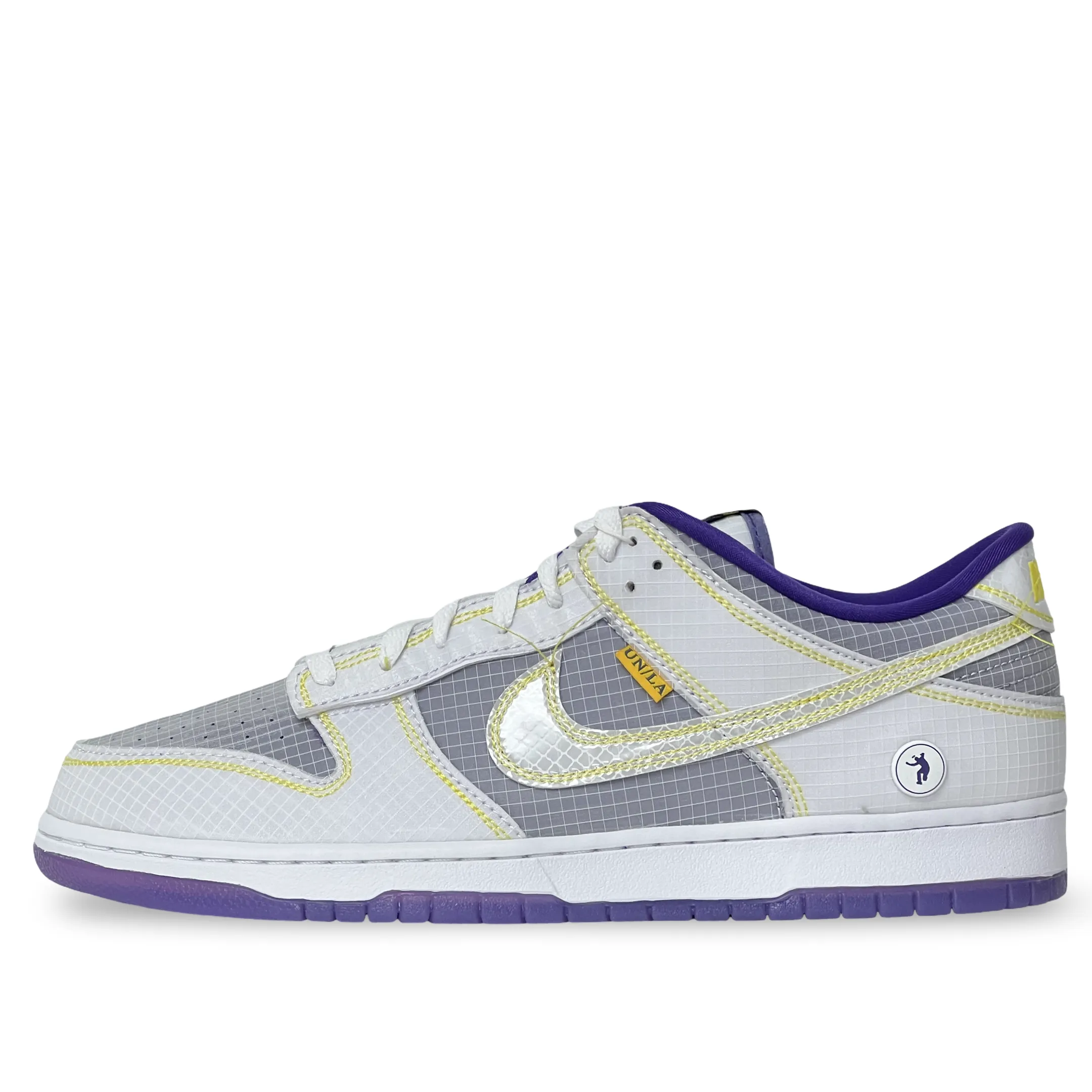 Nike Dunk Low Union LA Passport Pack Court Purple Bold Outsole Geometry