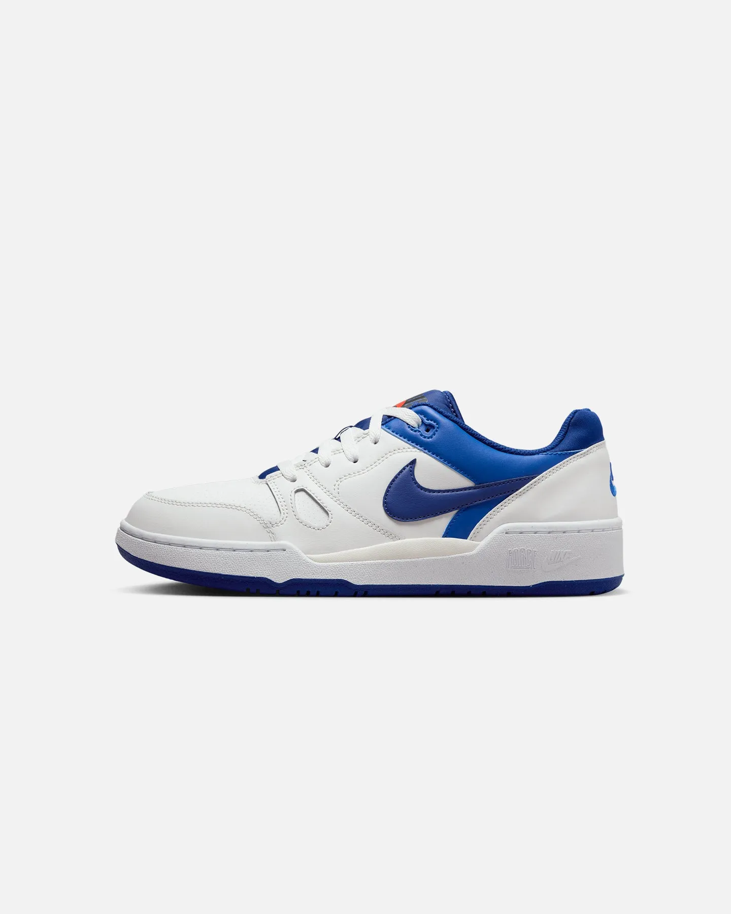 Nike Full Force Low Summit White/Deep Royal Blue Lace Lock