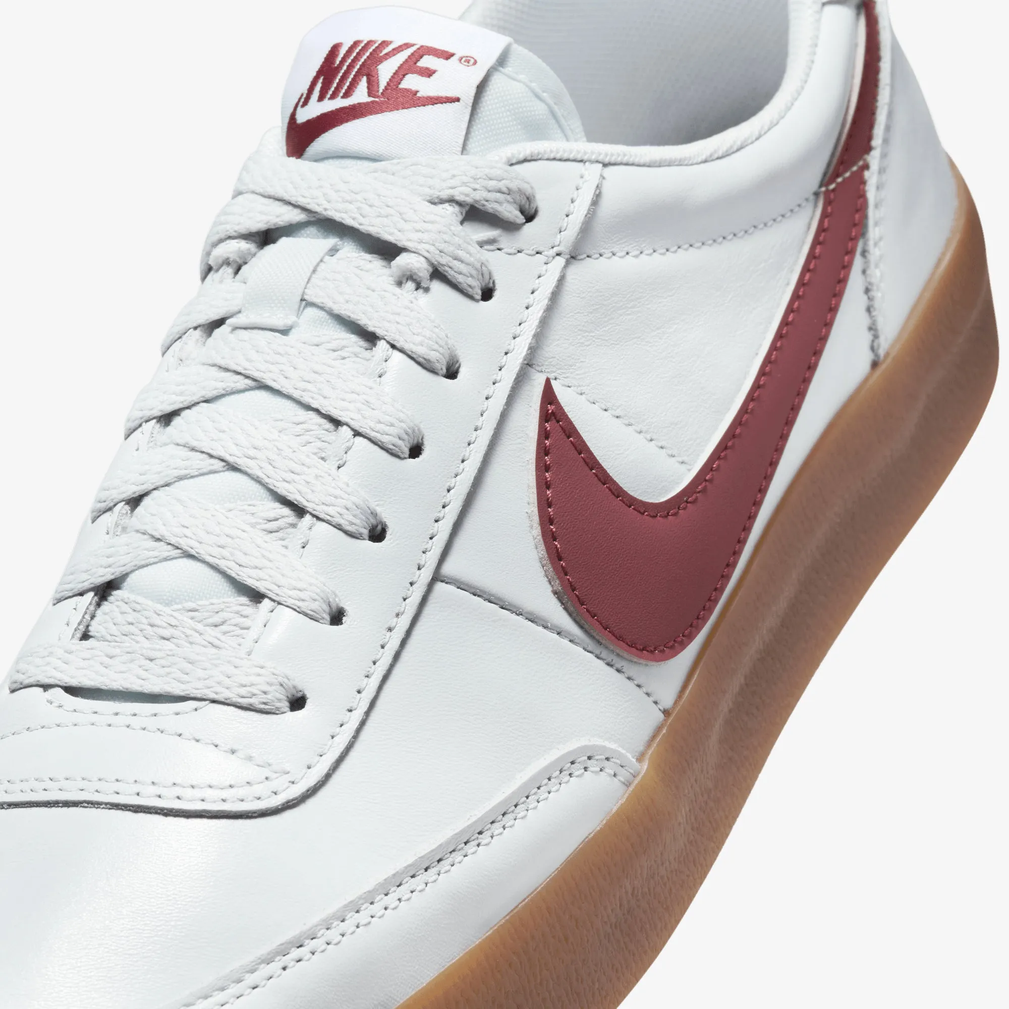 Nike | KILLSHOT 2 LEATHER { PURE PLATINUM/DARK TEAM RED Speed Control Non Marking