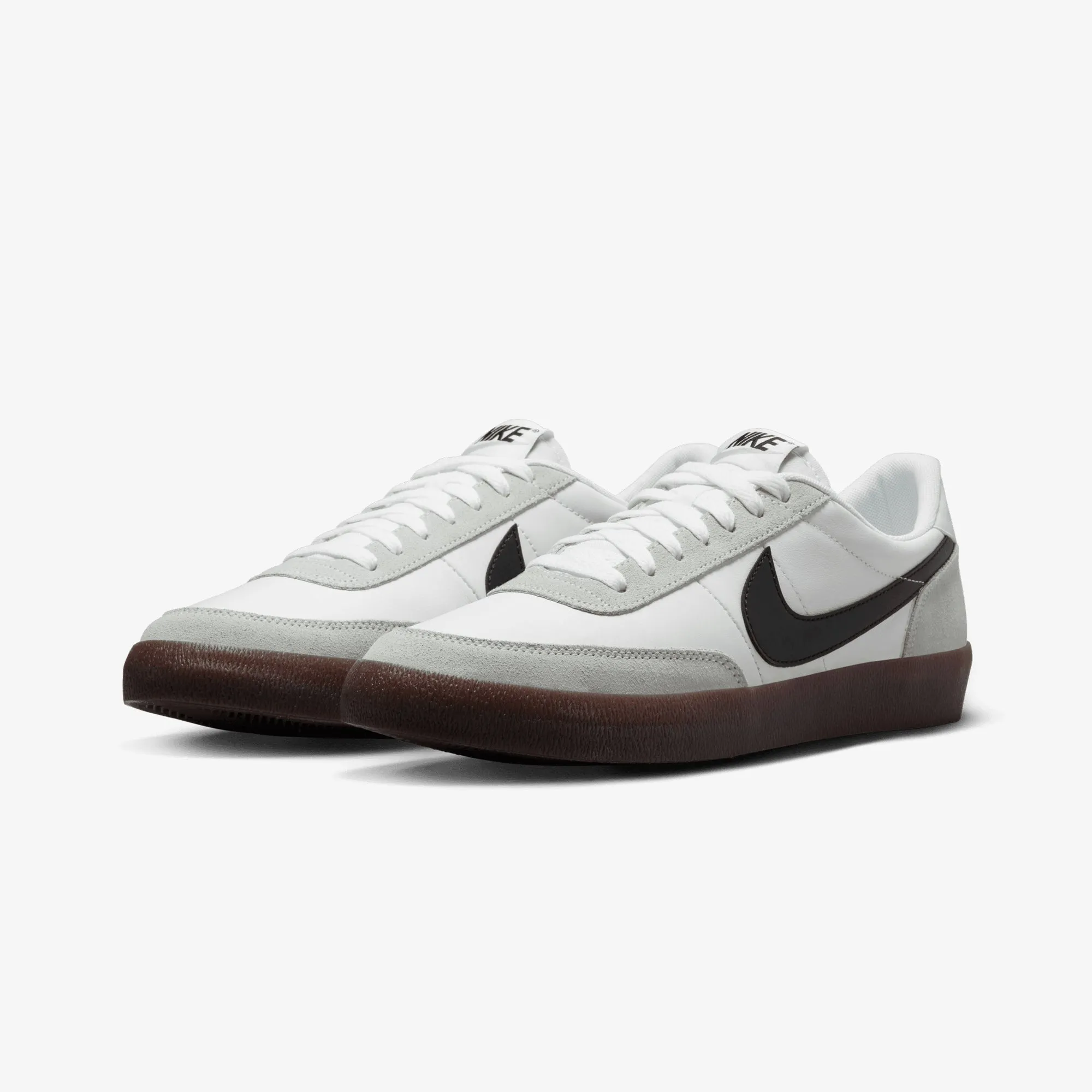 NIKE | KILLSHOT 2 LEATHER { WHITE/BLACK-LIGHT SILVER-GUM DARK BROWN All Terrain Grip Pattern