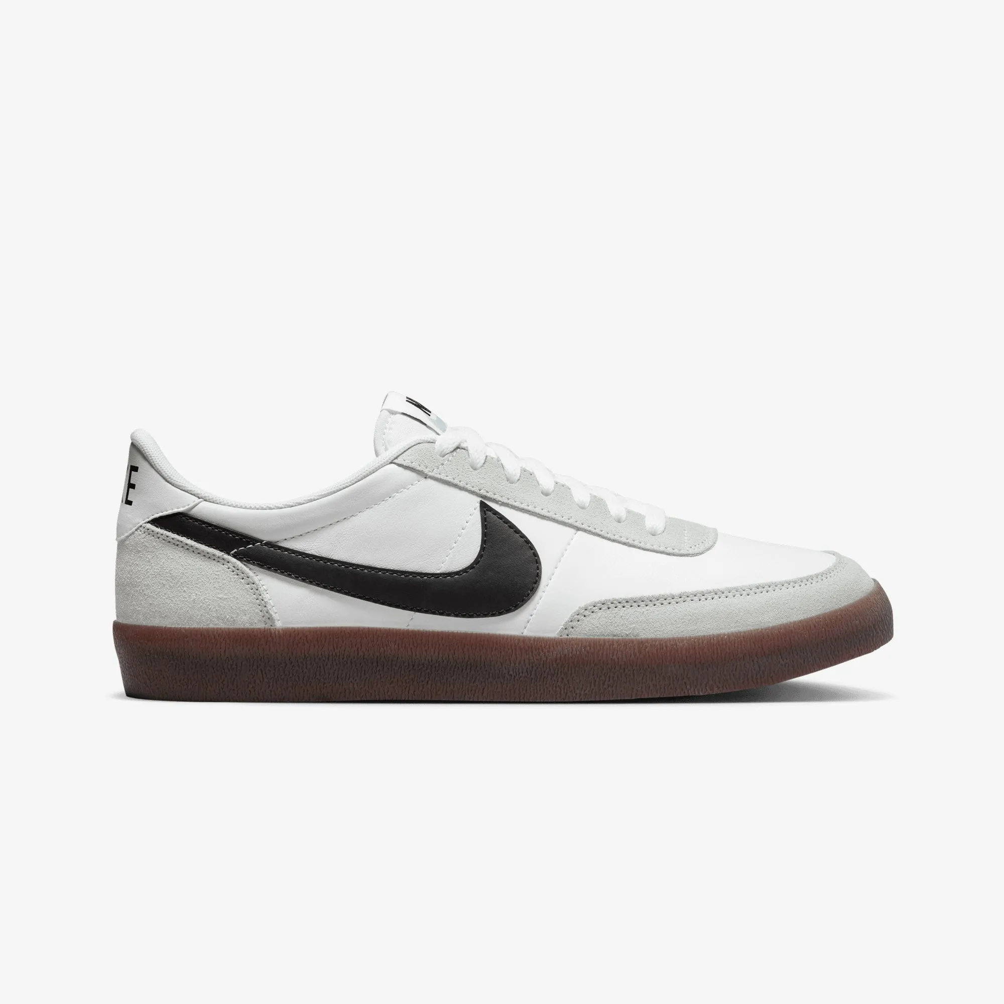 NIKE | KILLSHOT 2 LEATHER { WHITE/BLACK-LIGHT SILVER-GUM DARK BROWN Compression Midsoles Outdoor Vibes