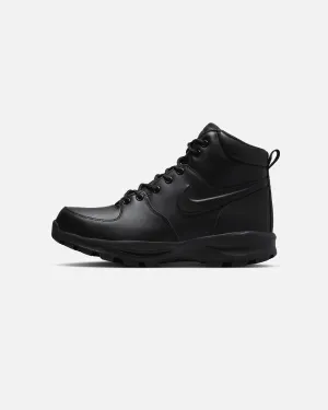 Nike Manoa Leather Black/Black Classic Pair Quick