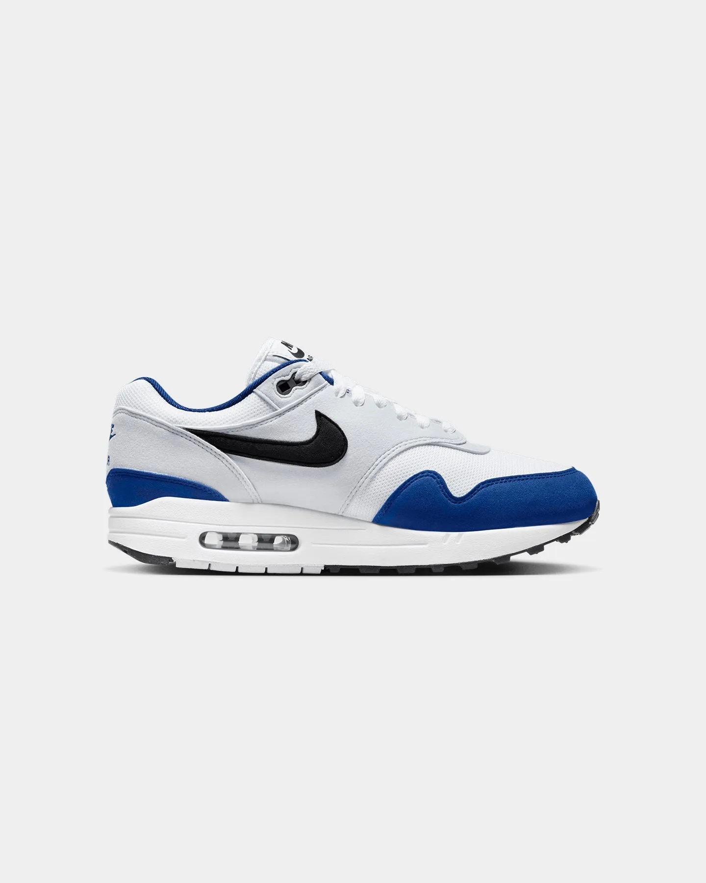 Strong Stitching Nike Nike Air Max 1 White/Black-Deep Royal