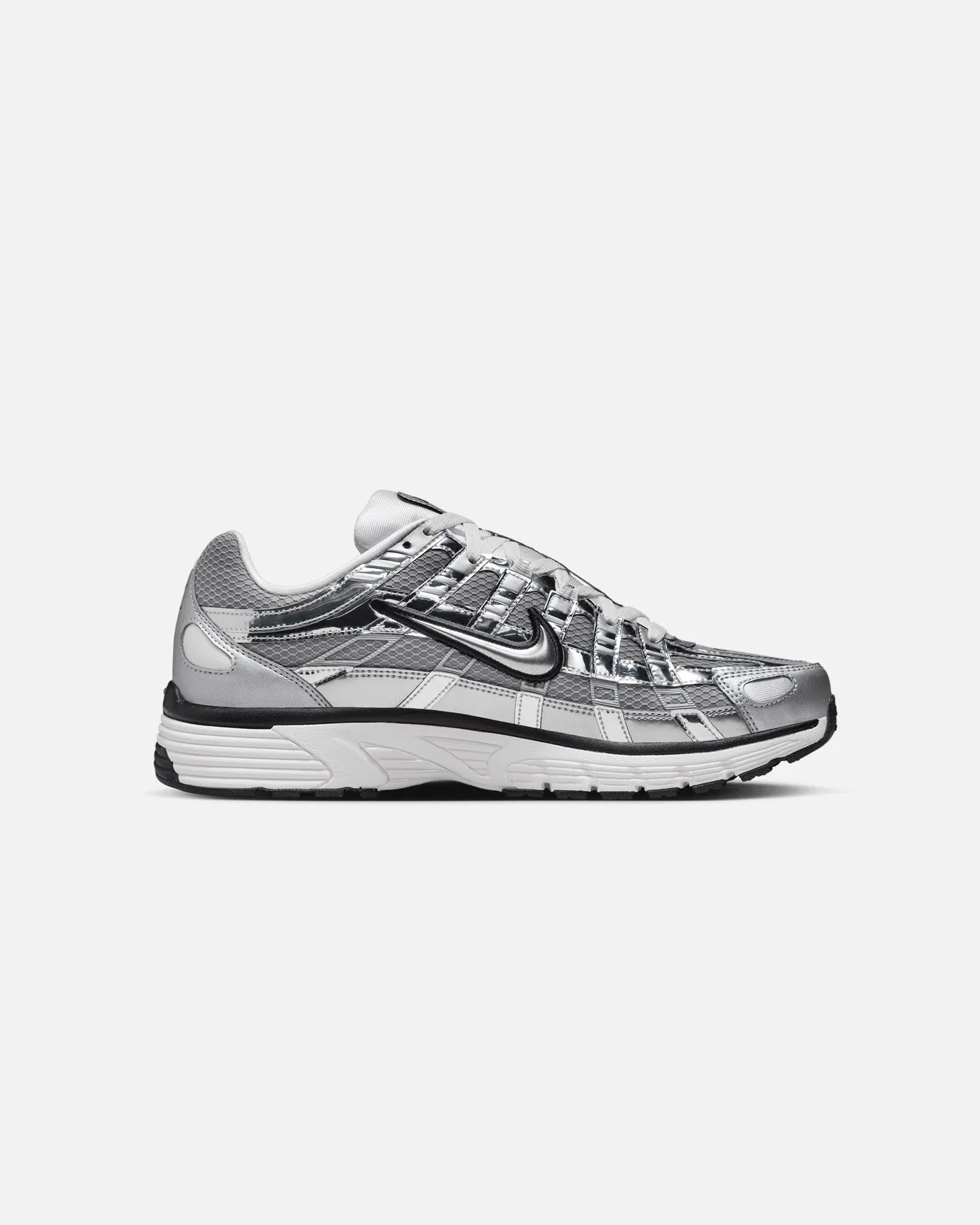 Nike P-6000 Metallic Silver Memory Foam Standing All