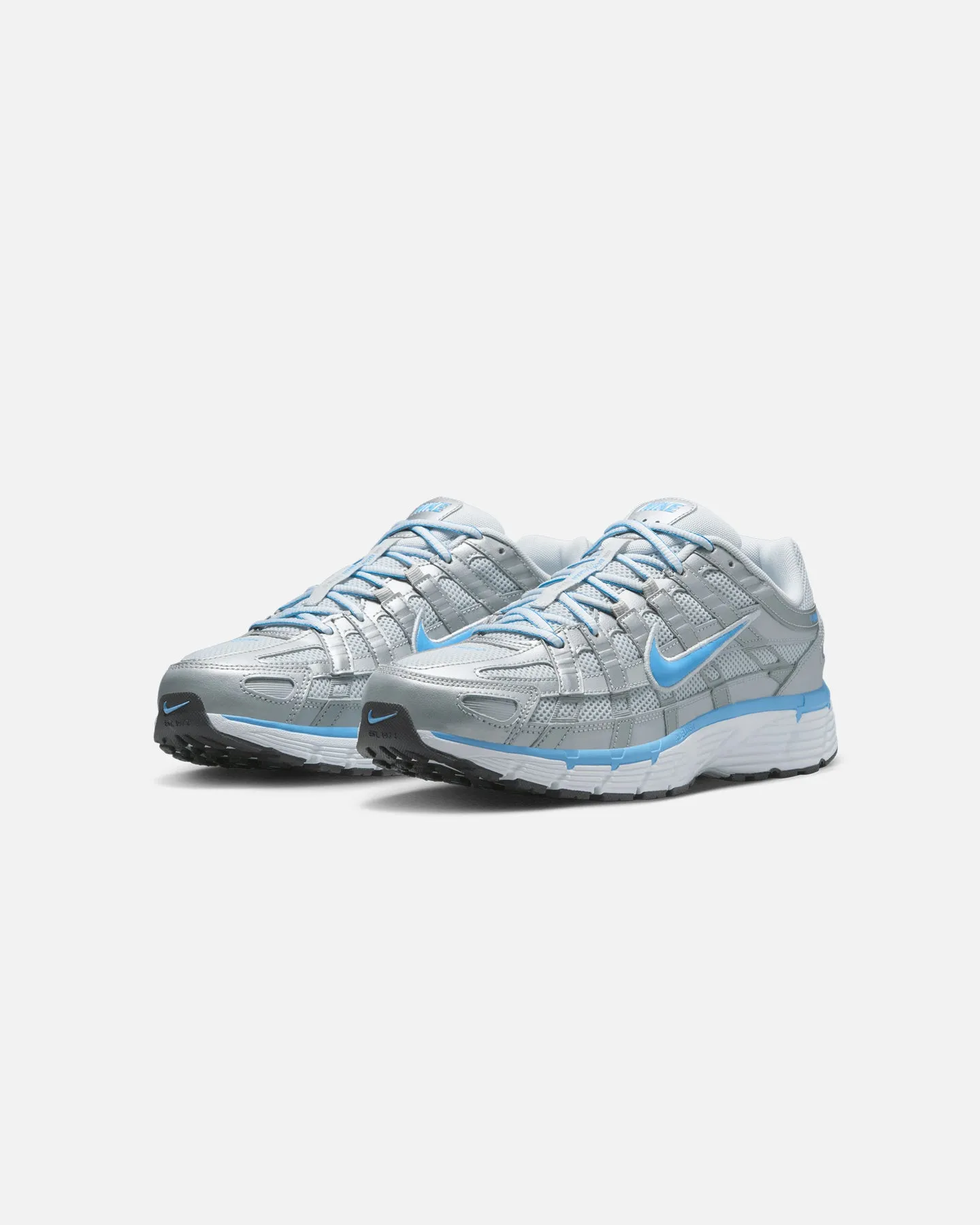 Nike P-6000 Platinum/University Blue Easy Packing Total Support