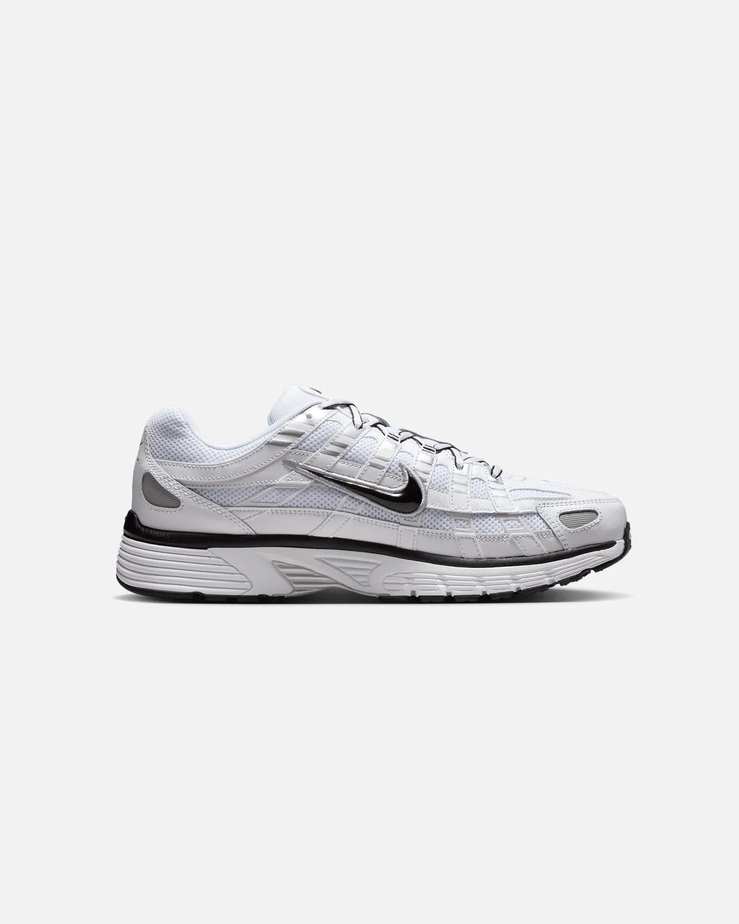 Nike P-6000 White/Black Non Slip Traction