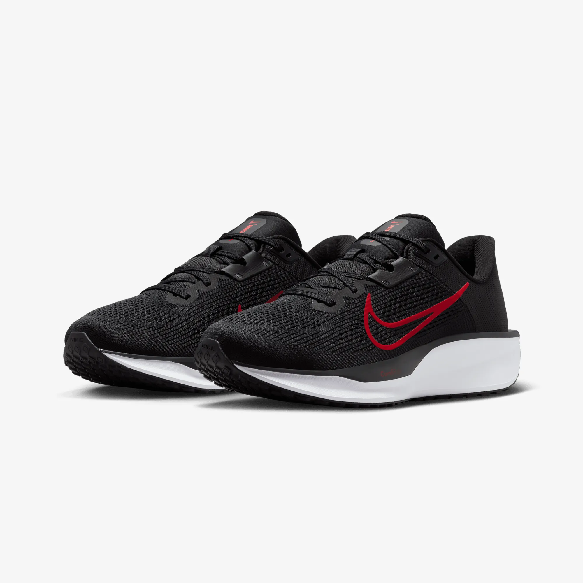 Nike | QUEST 6 { BLACK/UNIVERSITY RED-WHITE Foot Protection Ankle padding