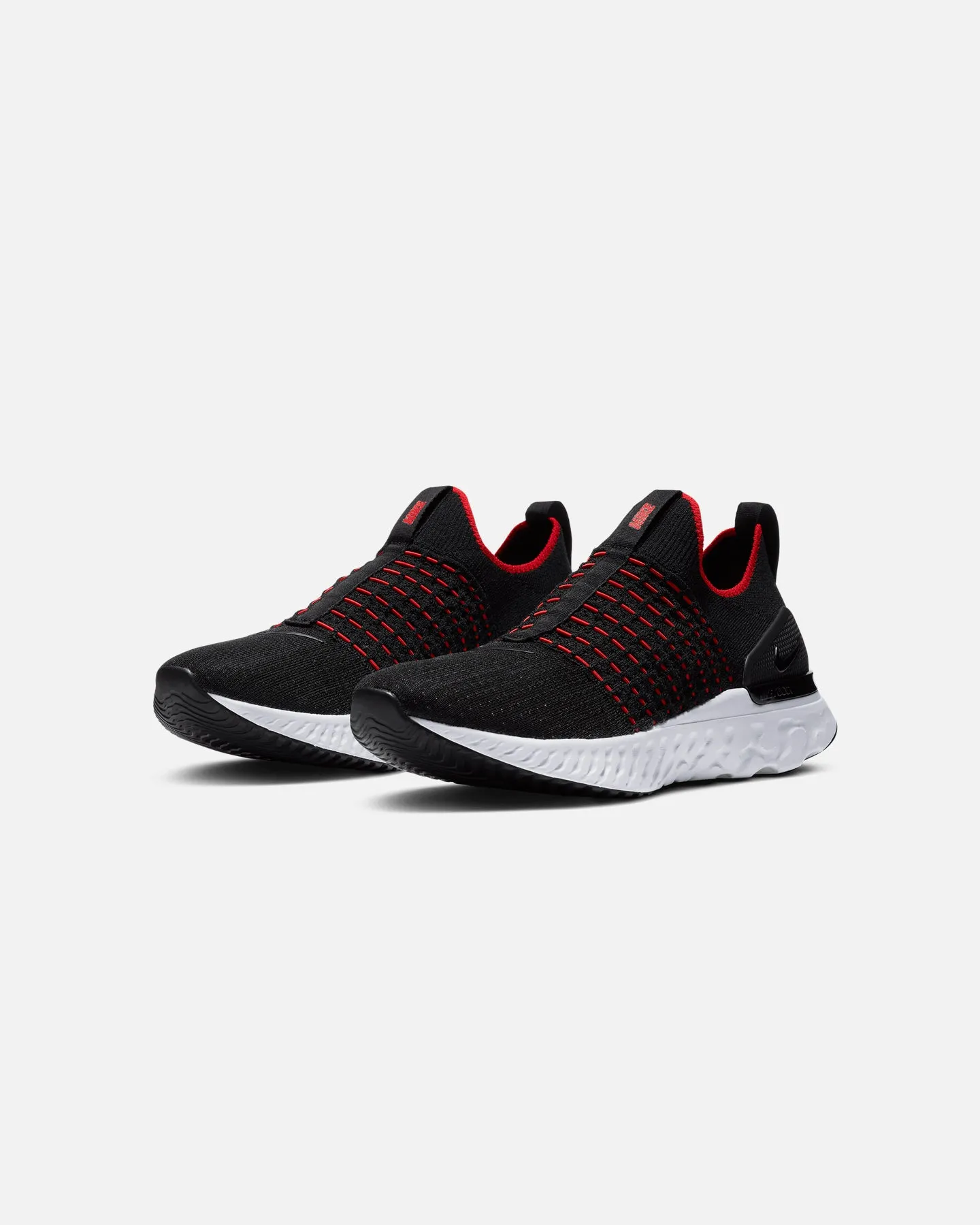 Nike React Phantom Run FlyKnit 2 Black/Red All-weather chic
