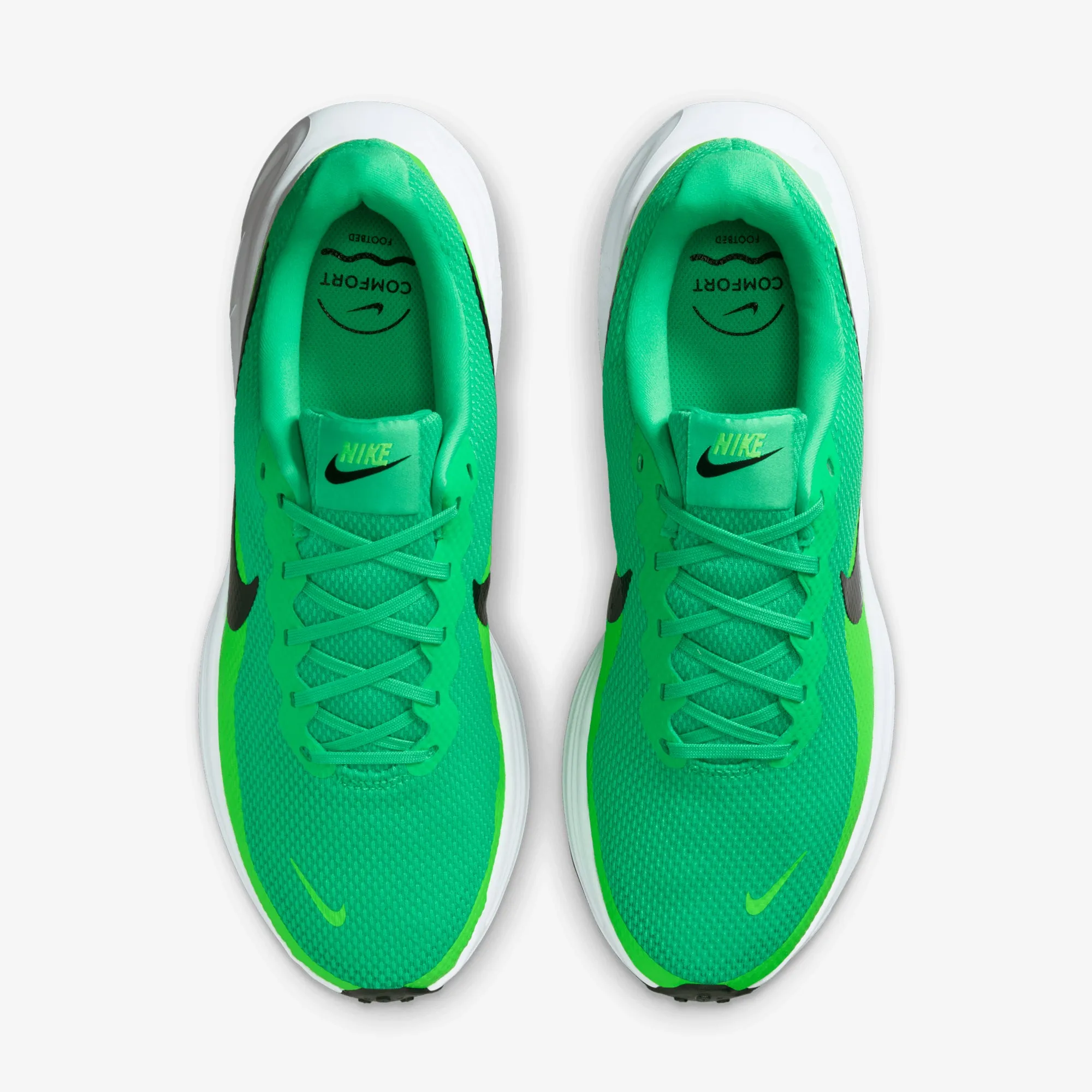 Hyper Elastic Cushion Ankle Collaboration Nike | REVOLUTION 8 { GREEN SHOCK/BLACK-GREEN STRIKE-WHITE