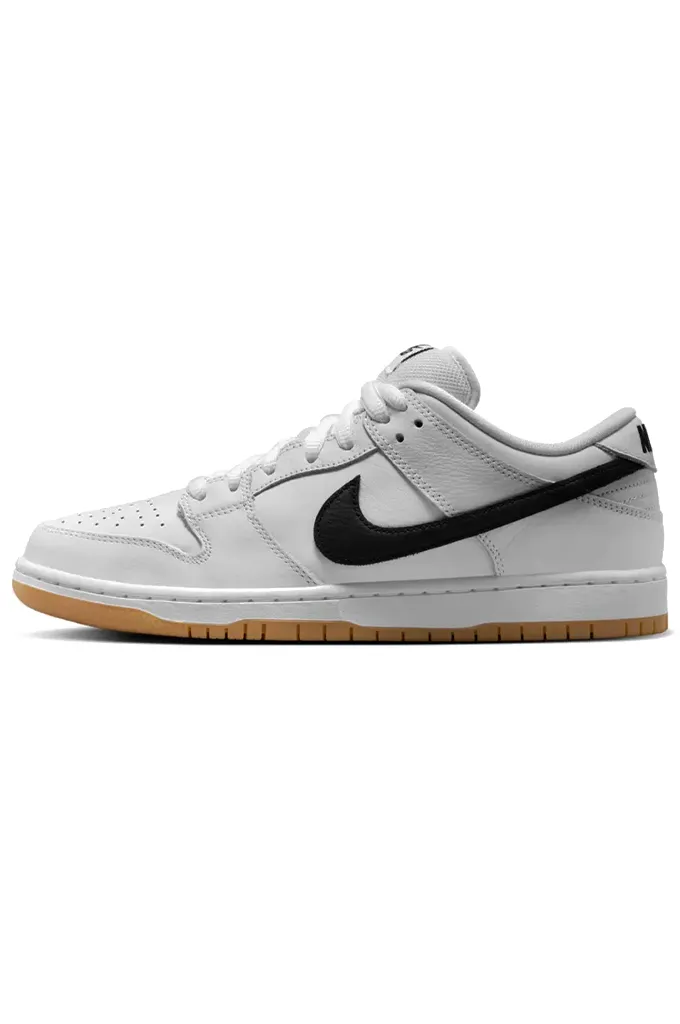 Metal Edge Flexibility Feature Nike SB Dunk Low Pro Skate Shoes White/Black