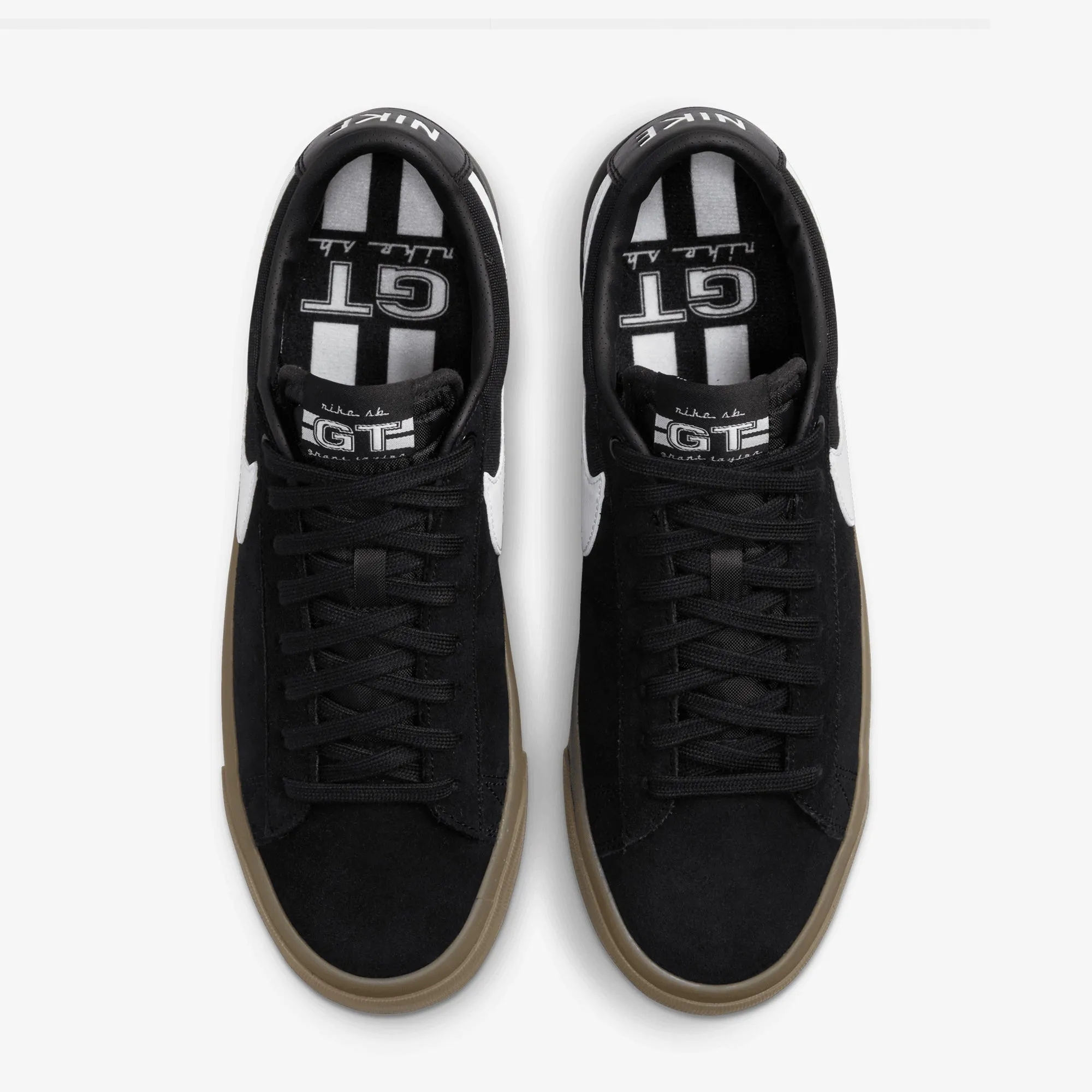Wide Toe Box Design Nike | SB ZOOM BLAZER LOW PRO GT { BLACK/WHITE-BLACK-WHITE