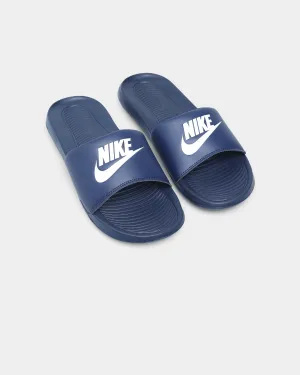 Nike Victori One Slide Midnight Navy/White Slip Resistant Modern Commuters Street Glow