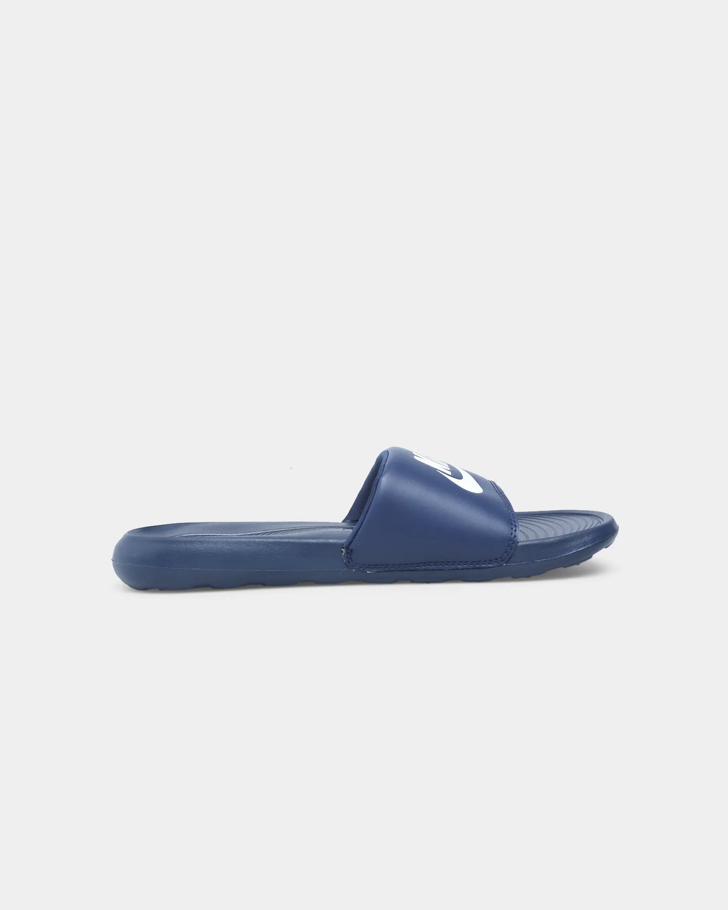 Flexible Design Durable Construction Nike Victori One Slide Midnight Navy/White