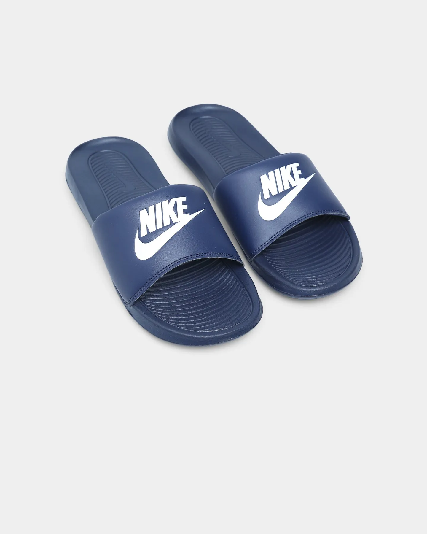 Nike Victori One Slide Midnight Navy/White Slip Resistant Modern Commuters Street Glow