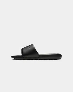 Nike Victori One Slides Black/Black Korean Trend Gold Tone