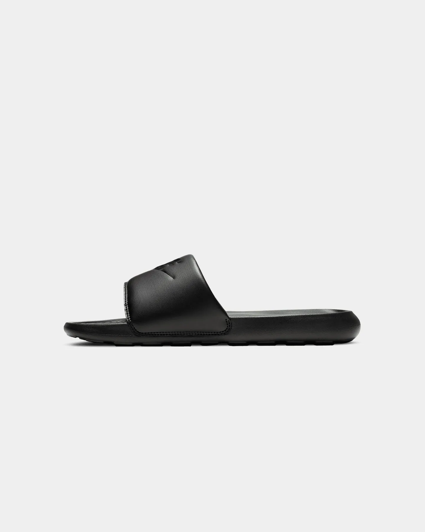 Nike Victori One Slides Black/Black Korean Trend Gold Tone