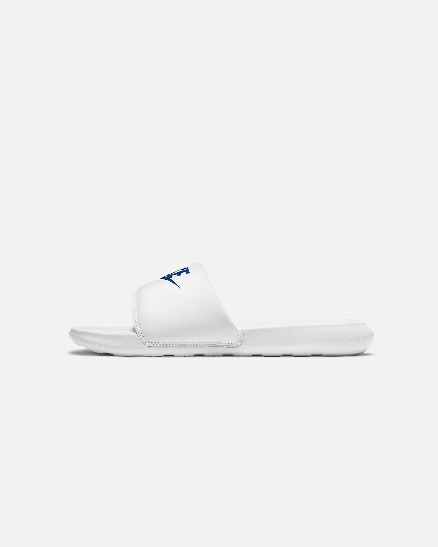 Retro Core shape fit Nike Victori One Slides White/Game Royal