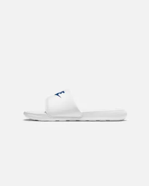 Retro Core shape fit Nike Victori One Slides White/Game Royal