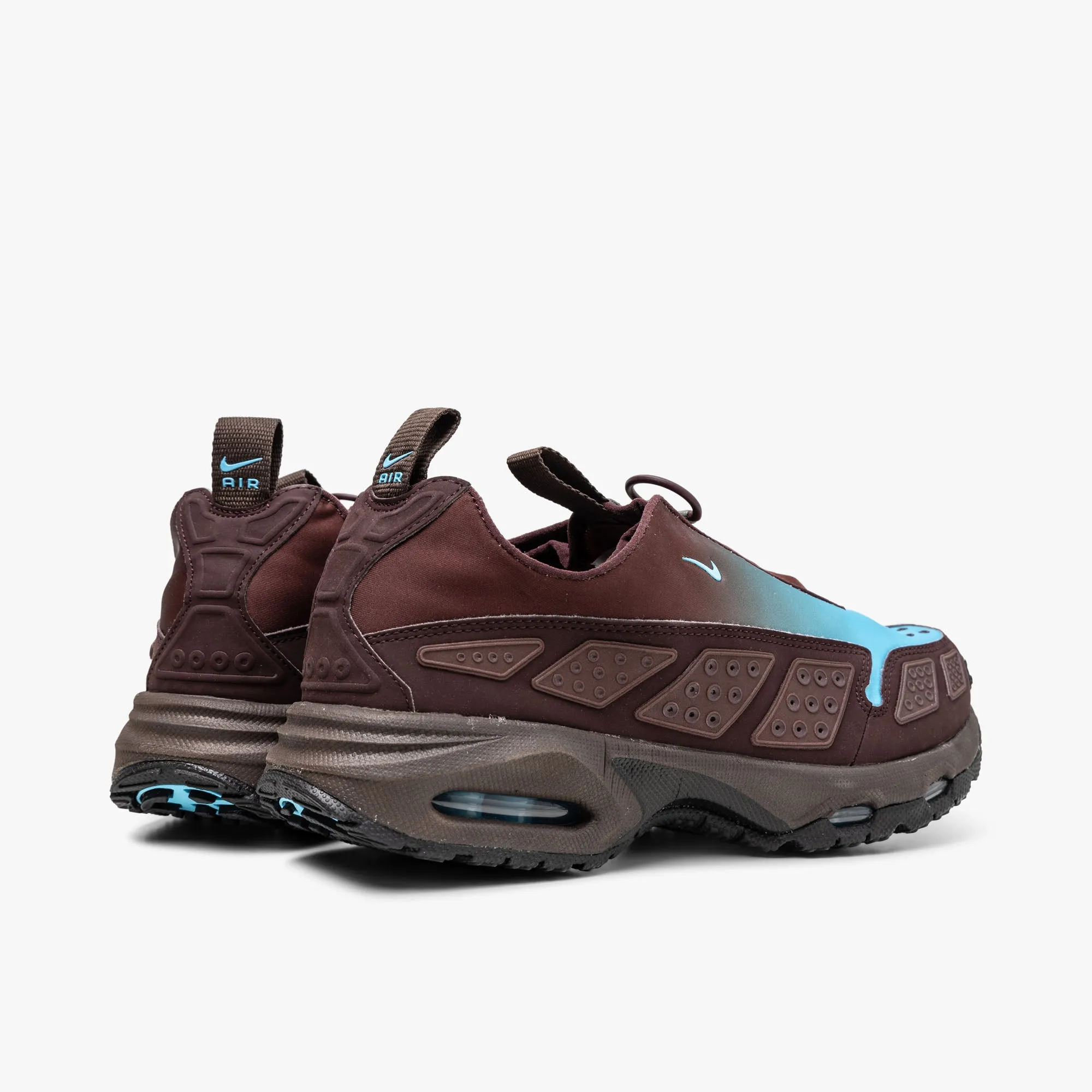 Nike Women's Air Max SNDR Burgundy Crush / Baltic Blue - Baroque Brown Neutral design Textile Upper