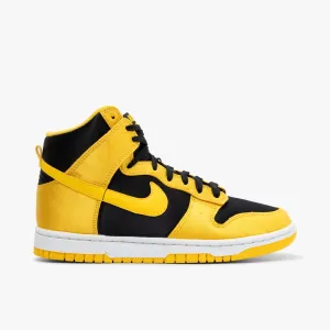 Nike Women's Dunk High Twist Black / Varsity Maize - White Carefree Fit Smooth Finish