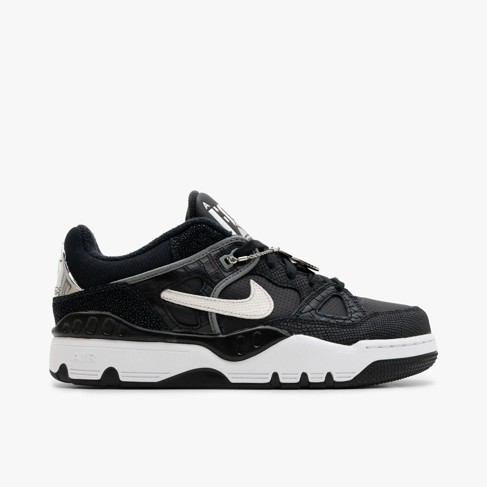 City Chic Soft Cushioned Upper Nike x NIGO Air Force 3 Low SP Black / White - Smoke Grey