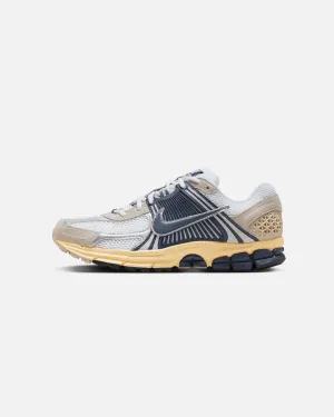 Nike Zoom Vomero 5 White/Thunder Blue Durable rubber sole Impact Reduction Technology
