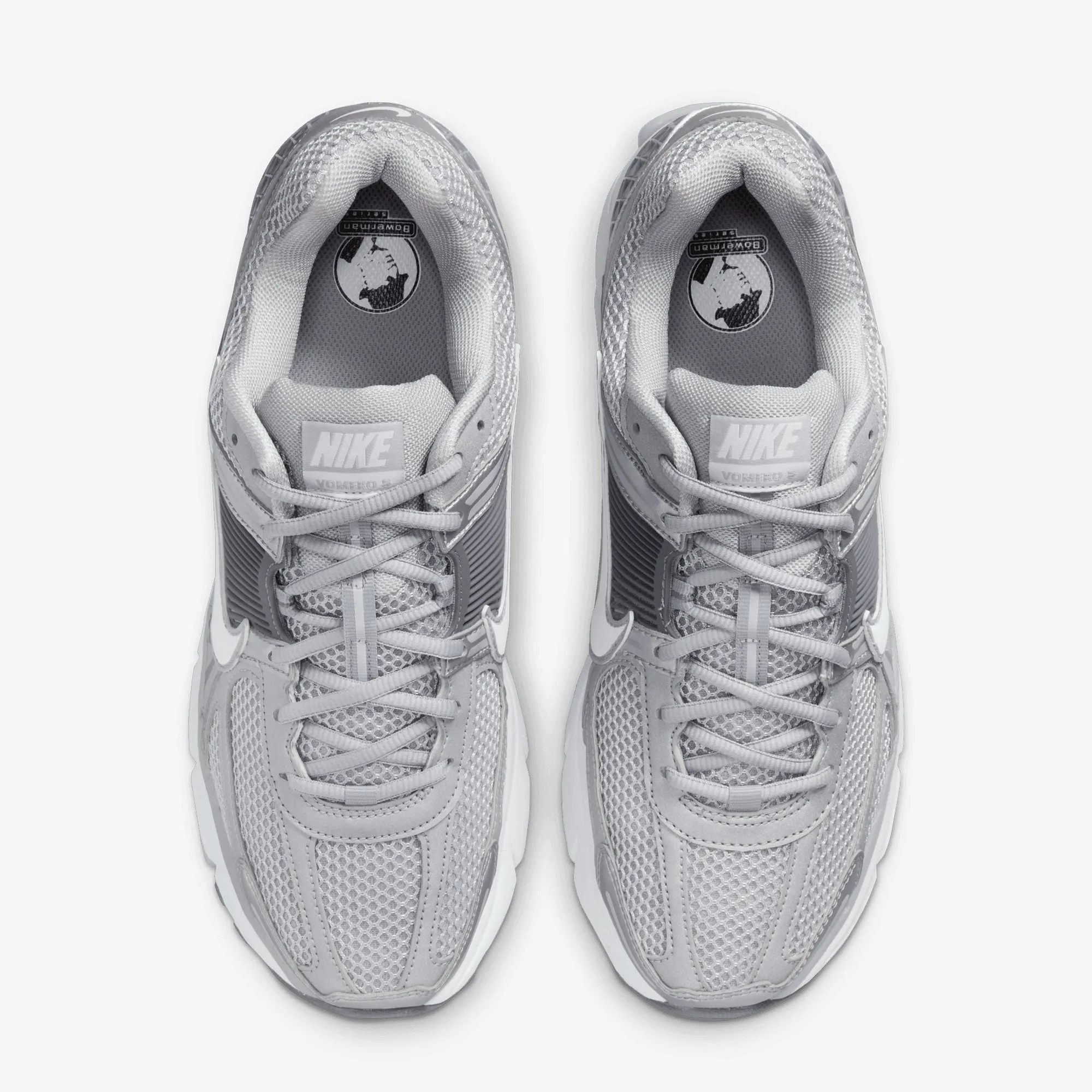 Train Easy Neutral Stride NIKE | ZOOM VOMERO 5 { WOLF GREY/WHITE-METALLIC SILVER
