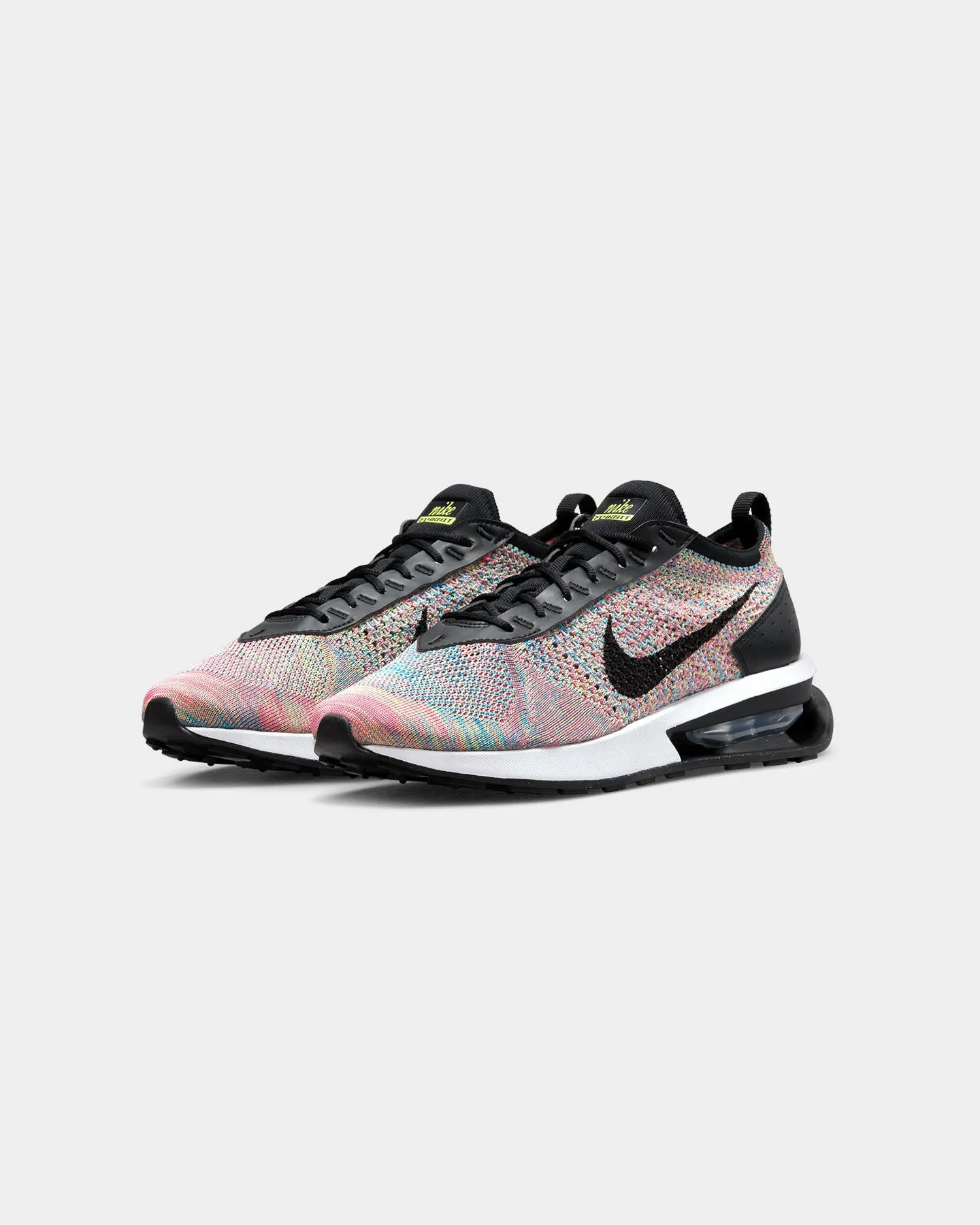Slip On Queen Touch Nike Air Max Flyknit Racer Ghost Green/Black-Pink Blast-Photo Blue