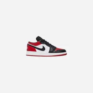 Durable Lining Everyday Motion Jordan 1 Low Bred Toe (GS)