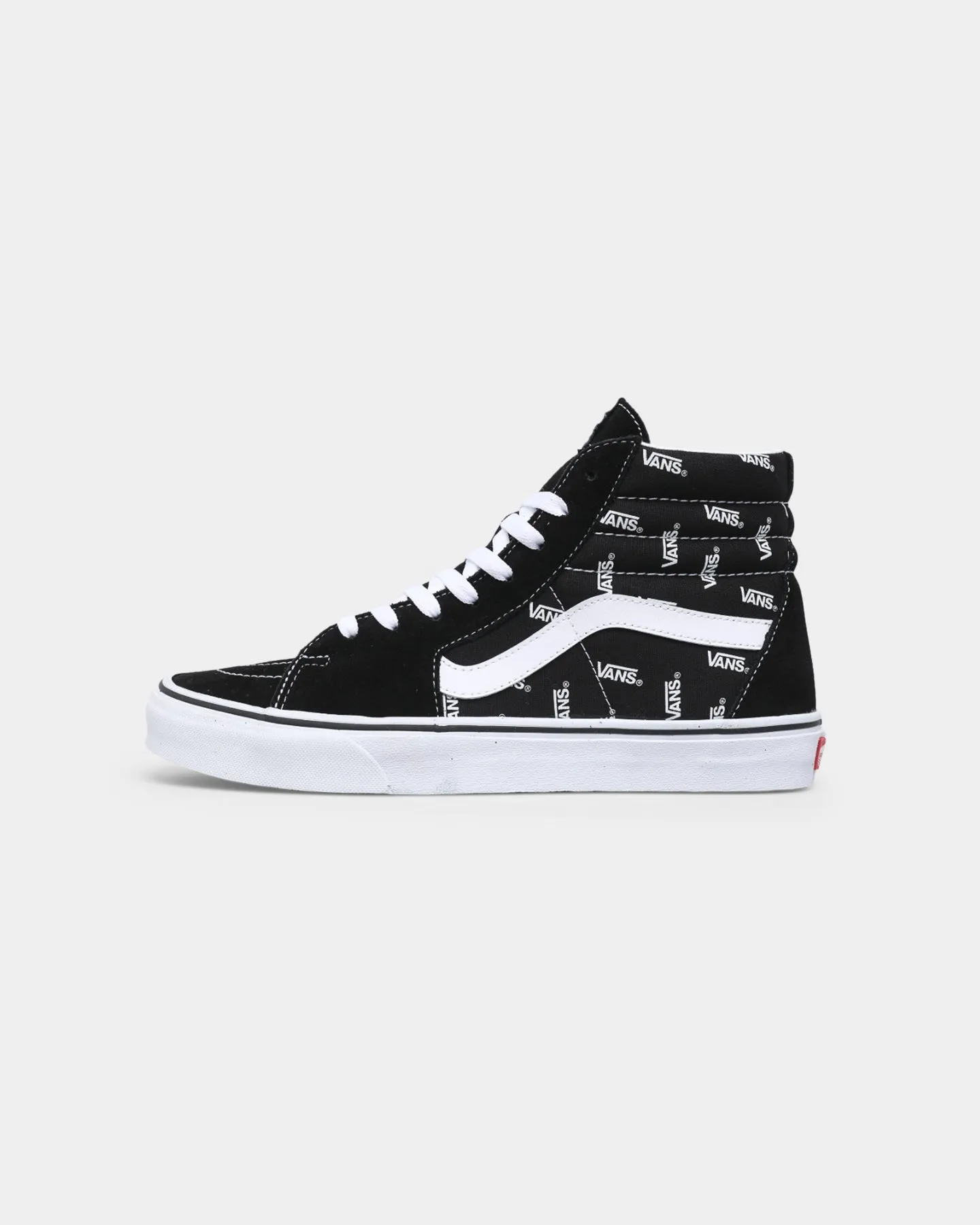 Soft Stone Grip Vans SK8-HI Monogram Black/True White