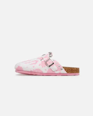 Comfort Wedge Core Flex Octavious Marks Cow Fur Clogs Pink