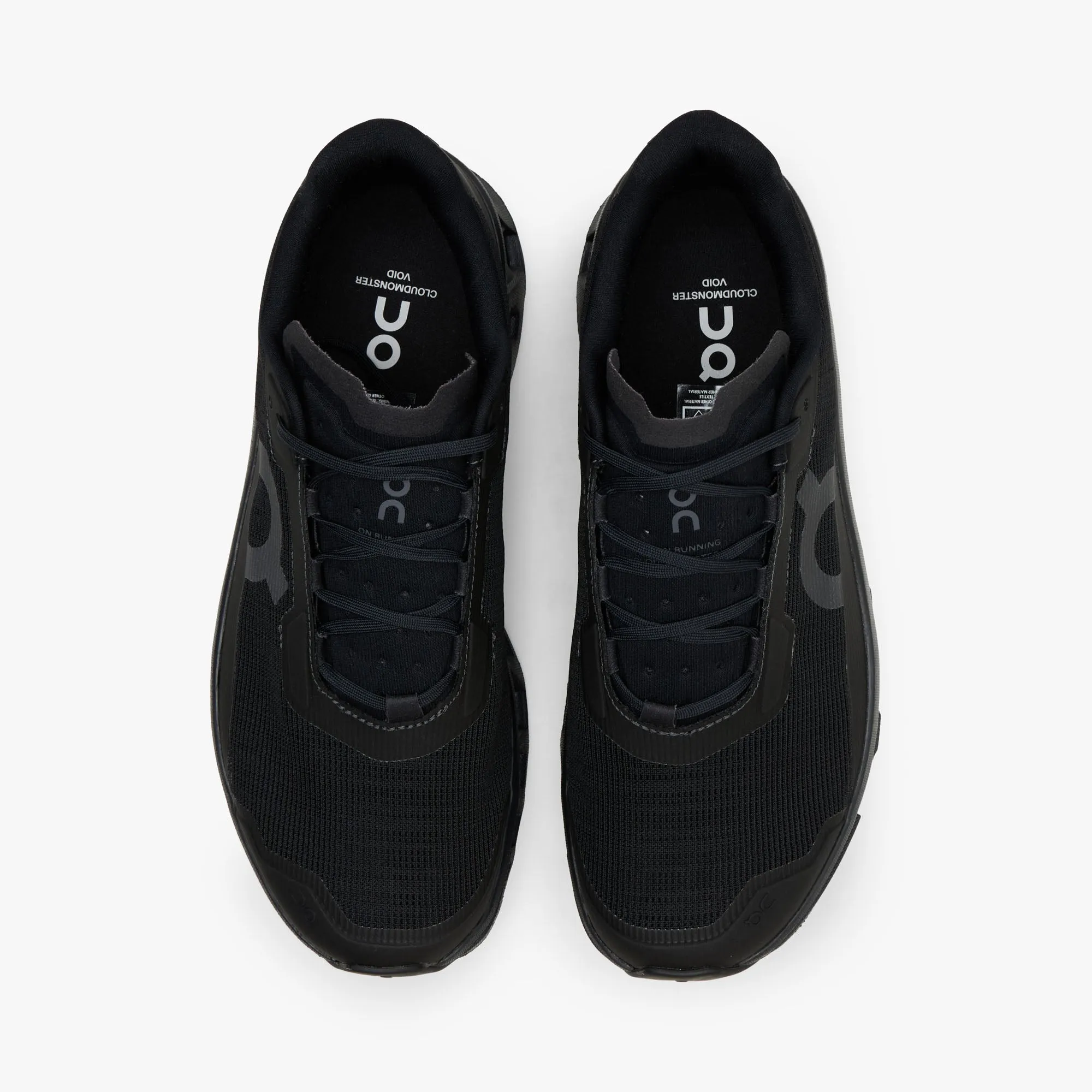 On Cloudmonster Void Black / Black odor - resistant running option great flexibility