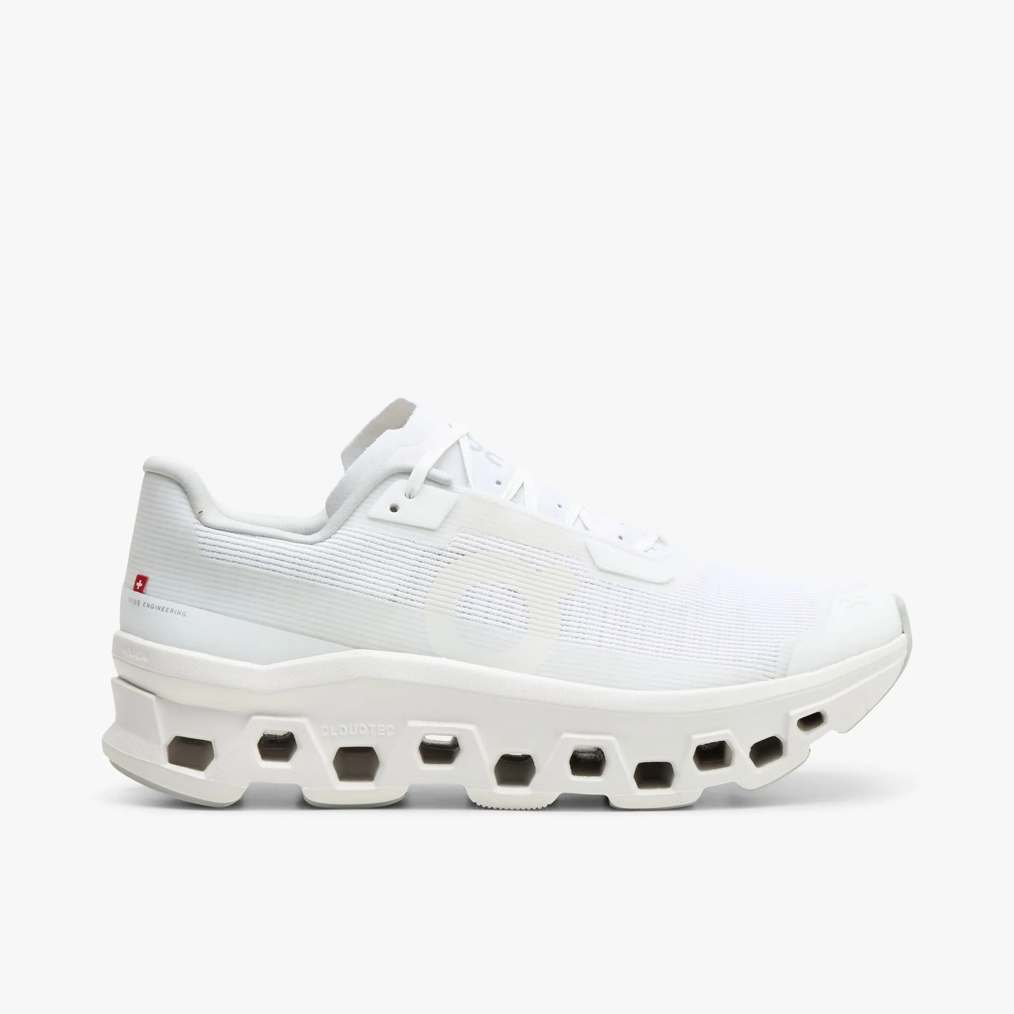 Non Marking Outsole ultra - running shoes On Cloudmonster Void White / White