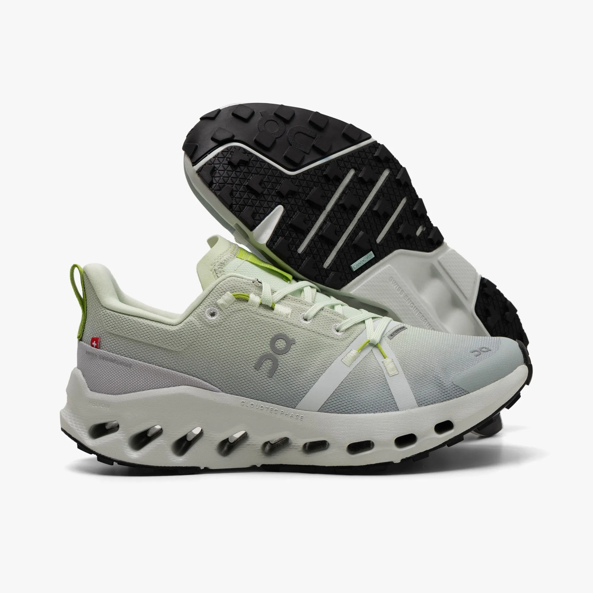 compression sock On Women's Cloudsurfer Trail WP Lima / Mineral