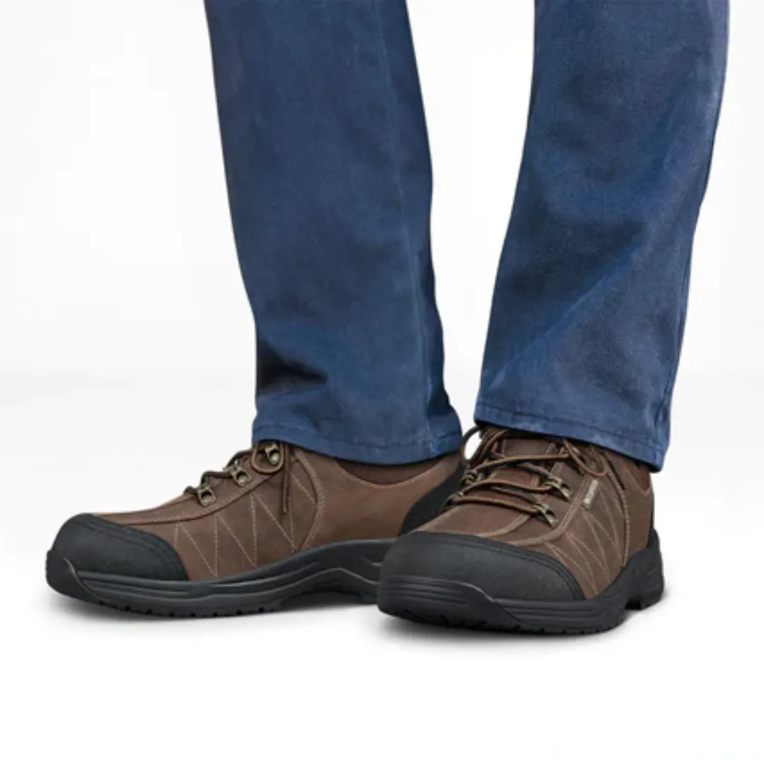 Advanced Grip Steel Shank Footwear Orthofeet - Men-  Dolomite Work Shoes - Brown