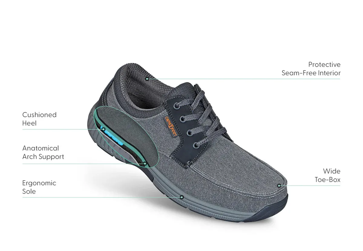 Orthofeet - Men - Porto - Gray Moon Step Classic Edge