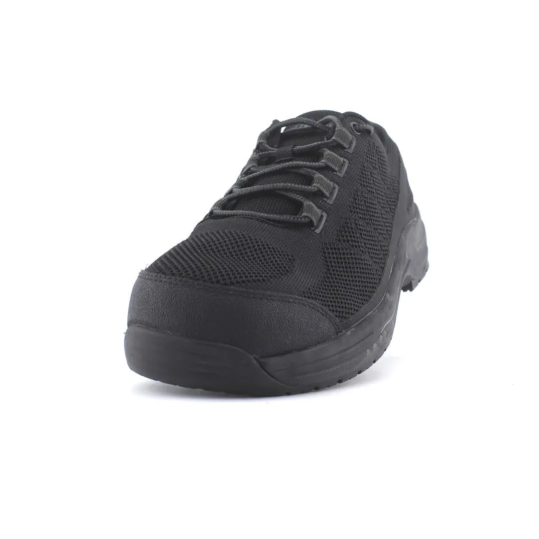 Orthofeet mens Cobalt Work Shoes - Black Protective Industrial Shoes