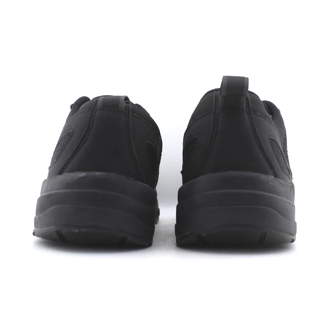 Orthofeet mens Cobalt Work Shoes - Black Reliable Protection Secure Walk