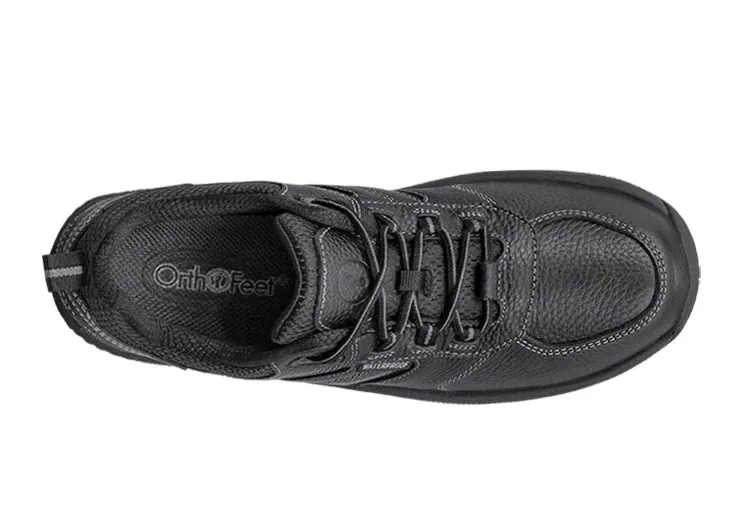 Outdoor Support Heavy Layer Shoes Orthofeet Sonoma Waterproof - Black