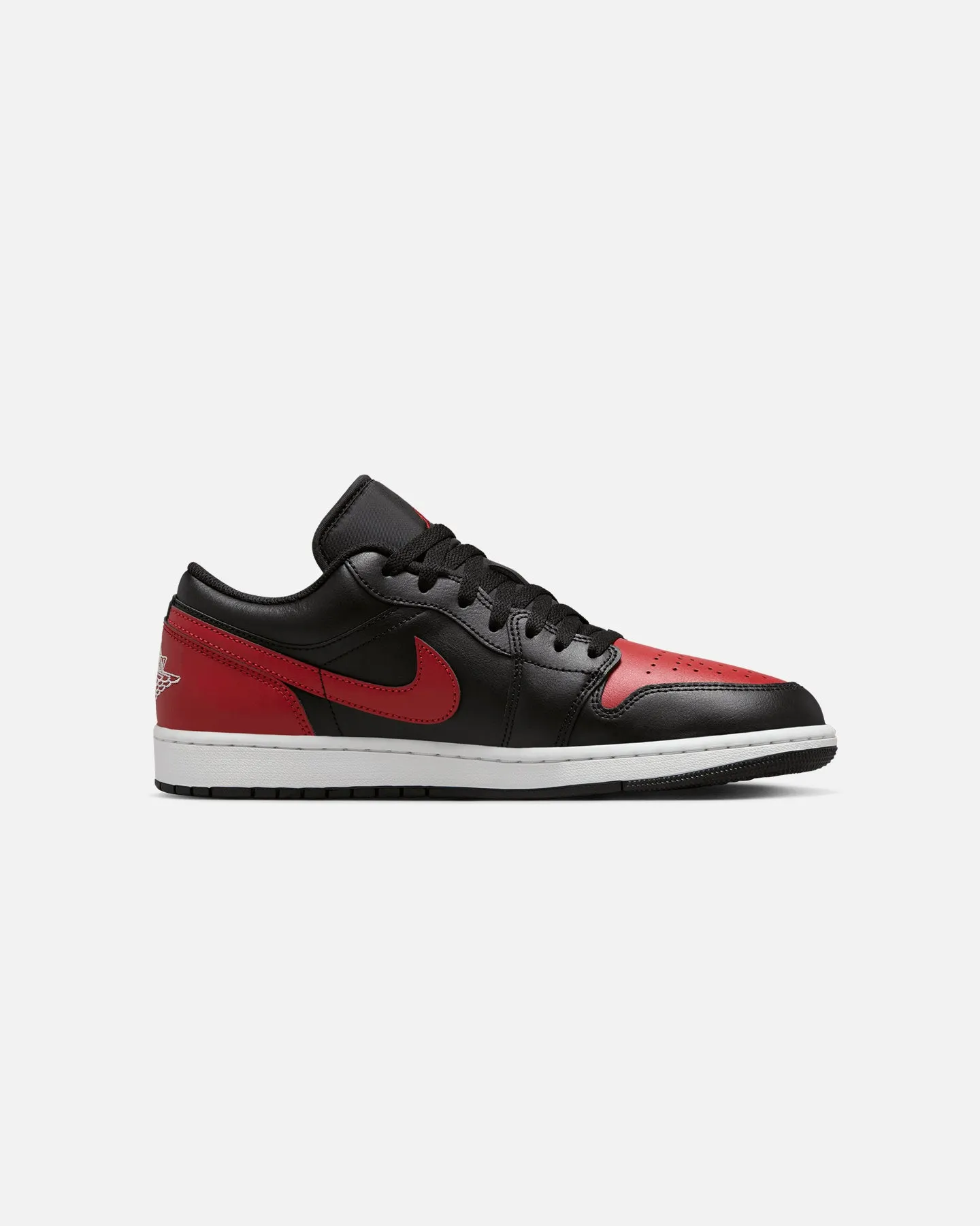 Jordan Air Jordan 1 Low "Bred" Black/Varsity Red-Summit White All Day Comfort Tech Easy Run