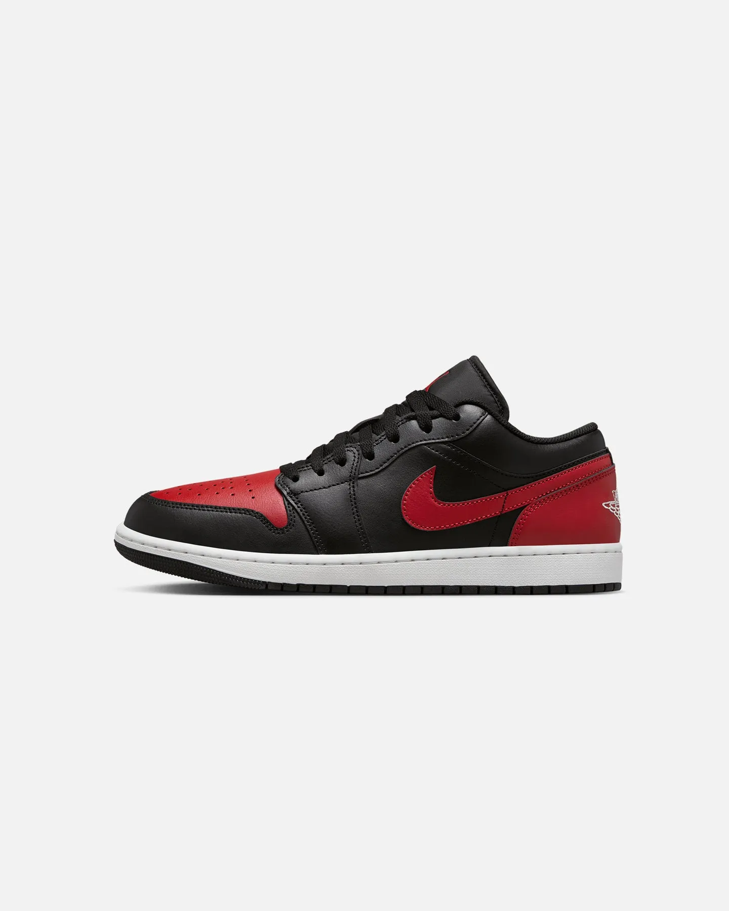 Neutral Control Jordan Air Jordan 1 Low "Bred" Black/Varsity Red-Summit White