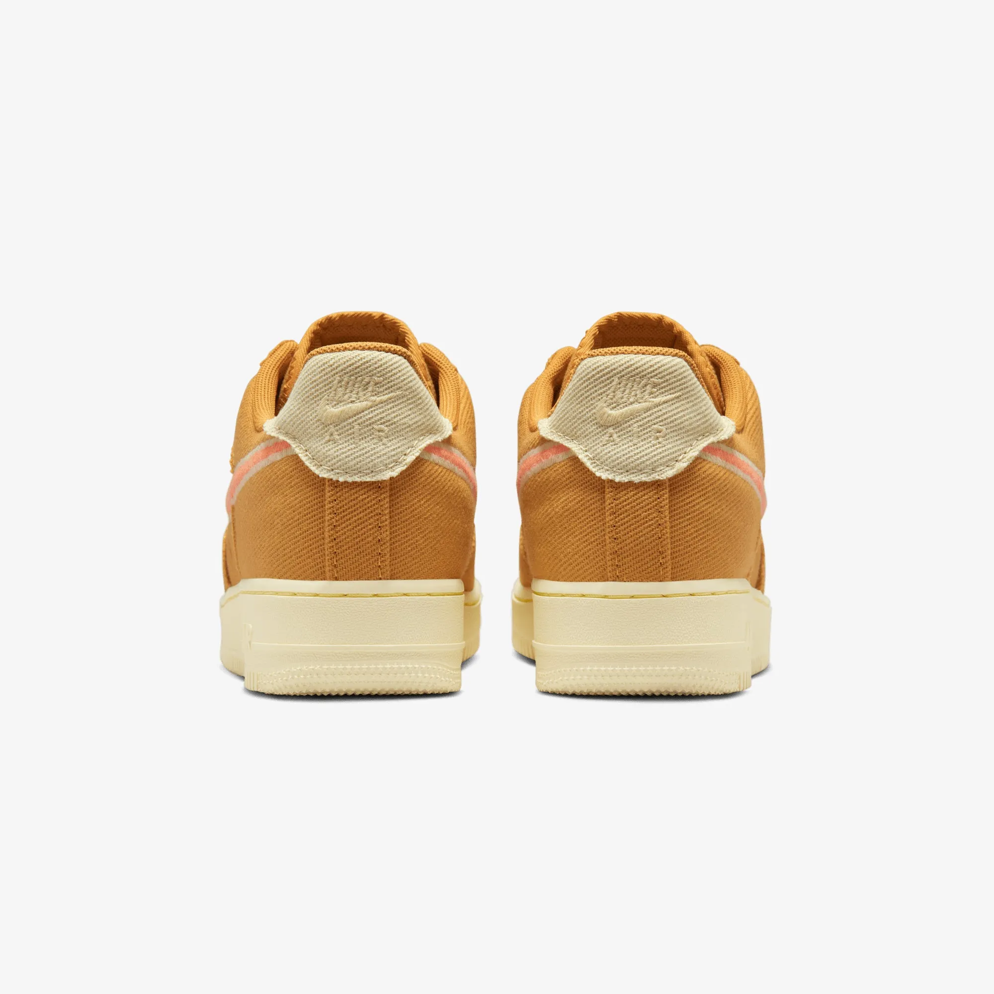 Hypoallergenic Lining All-around traction NIKE | AIR FORCE 1 LOW CANVAS { WHEAT/ORANGE TRANCE-TEAM GOLD-ALABASTER