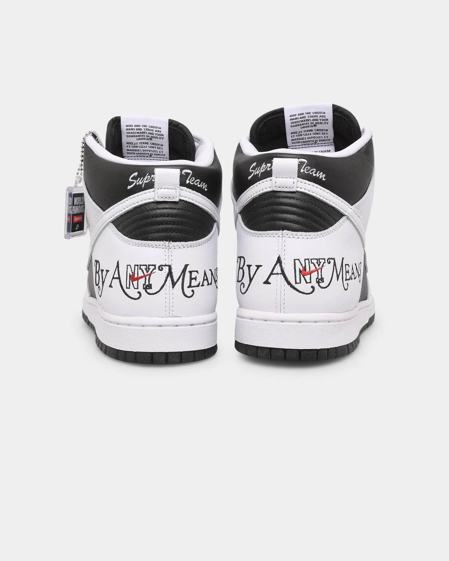 Deep Grip Step Tall Supreme X Nike Dunk SB High Black